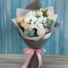 Букет цветов из:  Хризантемы и Розы в Парфентьево