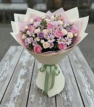 Букет цветов из:  Розы и Хризантемы в Парфентьево