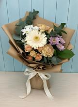 Букет цветов из:  Герберы и Хризантемы в Парфентьево