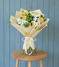 Букет цветов из:  Хризантемы и Розы #REPLACE_PRED# Парфентьево