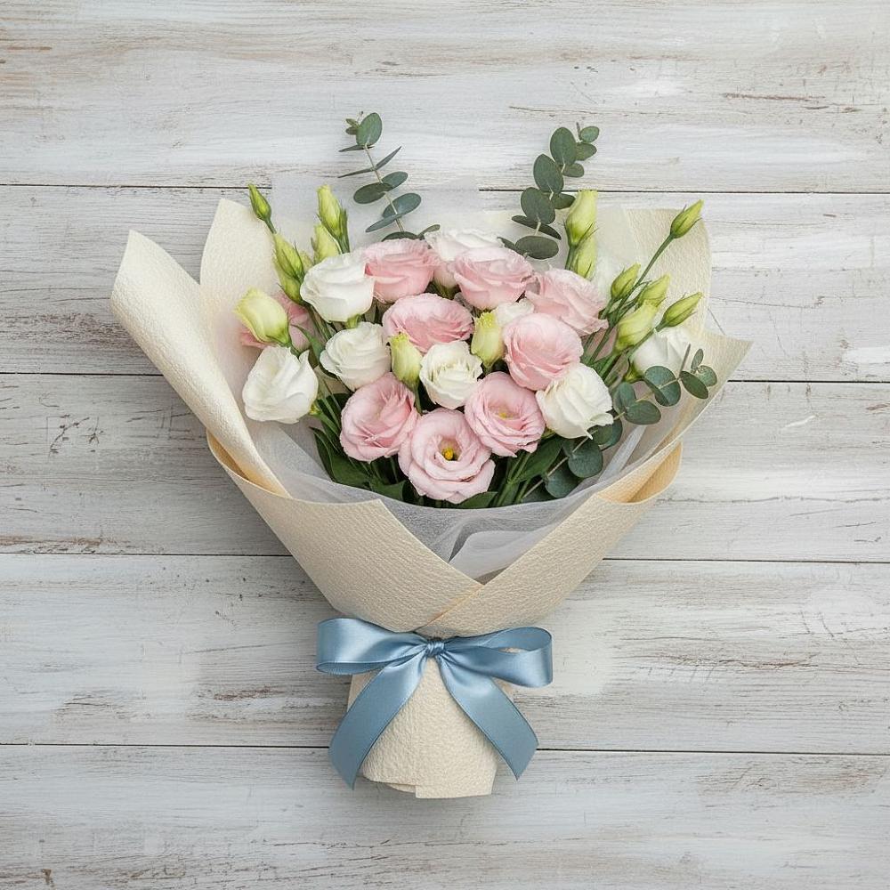 Букет цветов из: Лизиантусы в Парфентьево